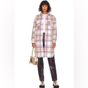 Blanknyc plaid shacket